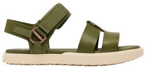 \ fB[X V[Y Xj[J[ T_ AN Sorel Women's Out 'N About Ave Ankle Strap Flat Sandal Utility Green/Bleached Ceramic O[