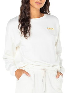 yz LV[ fB[X p[J[EXEFbg AE^[ Roxy Women's Surfing By Moonlight Crewneck Sweatshirt Egret