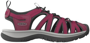 yz L[ fB[X Xj[J[ V[Y KEEN Women's Whisper Sandals Beaujolais/Black