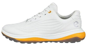 GR[ Y V[Y Xj[J[ ECCO Men's LT1 Golf Shoes White/Sunrise zCg