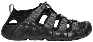 �L�[�� ���f�B�[�X �V���[�Y �T���_�� KEEN Women's Hyperport H2 Sandals Black/Steel Grey �u���b�N