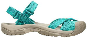 yz L[ fB[X Xj[J[ V[Y Keen Women's Bali Strap Sandal Bright Aqua