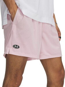 yz A_[A[}[ Y n[tpcEV[c {gX Under Armour Men's Icon Mesh Shorts Prime Pink/White