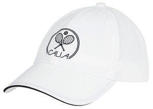�L�����[ ���f�B�[�X �A�N�Z�T���[ �X�q �L���b�v CALIA Women's Tennis Ponytail Capure White/Pure Black �z���C�g
