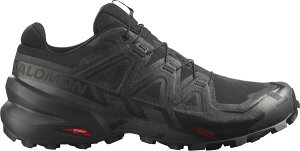 �T������ �����Y �V���[�Y �X�j�[�J�[ Salomon Men'speedcross 6 GTX Trail Running Shoes Black/Black �u���b�N
