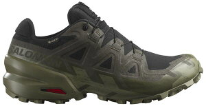 �T������ �����Y �V���[�Y �X�j�[�J�[ Salomon Men'speedcross 6 GTX Trail Running Shoes Deep Lichen Green �O���[��