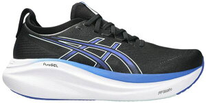 yz AVbNX Y Xj[J[ V[Y ASICS Men's GEL-NIMBUS 27 Running Shoes Black/Cobalt