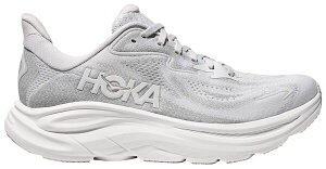 �z�J�I�l�I�l ���f�B�[�X �V���[�Y �X�j�[�J�[ HOKA Women's Clifton 10 Running Shoes Ash Grey/White �z���C�g