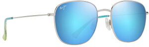 yz }ECW Y TOXEACEFA ANZT[ Maui Jim 'Olali Asian Fit Sunglasses Silver Blue