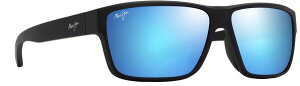 yz }ECW Y TOXEACEFA ANZT[ Maui Jim Uila Asian Fit Polarized Sunglasses Black