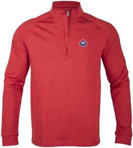���x���E�F�A �����Y �g�b�v�X �V���c Levelwear Men's Miami Marlins 2023 City Connect Red Calibrate Quarter-Zip Shirt ���b�h