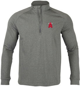 ���x���E�F�A �����Y �g�b�v�X �V���c Levelwear Men's Los Angeles Angels 2023 City Connect Gray Calibrate Quarter-Zip Shirt �O���[