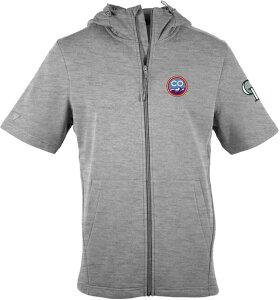 ���x���E�F�A �����Y �A�E�^�[ �p�[�J�[�E�X�E�F�b�g Levelwear Men's Colorado Rockies 2023 City Connect Gray Zander Full-Zip Hoodie �O���[
