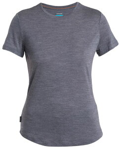 �A�C�X�u���[�J�[ ���f�B�[�X �g�b�v�X �V���c icebreaker Women's Merino 125 Cool-Lite Sphere III Short Sleeve Shirt Midnight Navy Heather �w�U�[