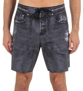 �n�[���[ �����Y �{�g���X �n�[�t�p���c�E�V���[�c �V���[�g�p���c �f�j�� Hurley Men's Phantom - Eco Denim 18 Shorts Black �u���b�N