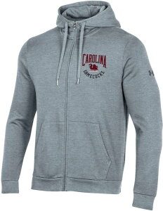 A_[A[}[ Y AE^[ p[J[EXEFbg t[X Under Armour Men'south Carolina Gamecocks Heather Grey Rival Fleece Hoodie O[