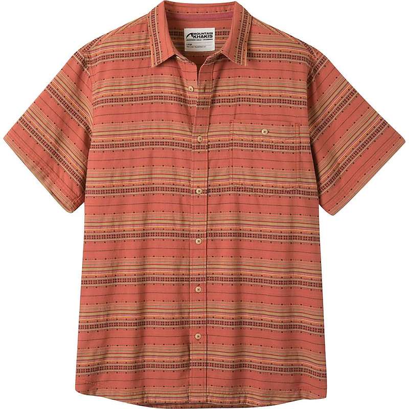 正規店仕入れの マウンテンカーキス メンズ シャツ トップス Mountain Khakis Men's Horizon SS Shirt Rojo  史上最も激安 -archishift.com