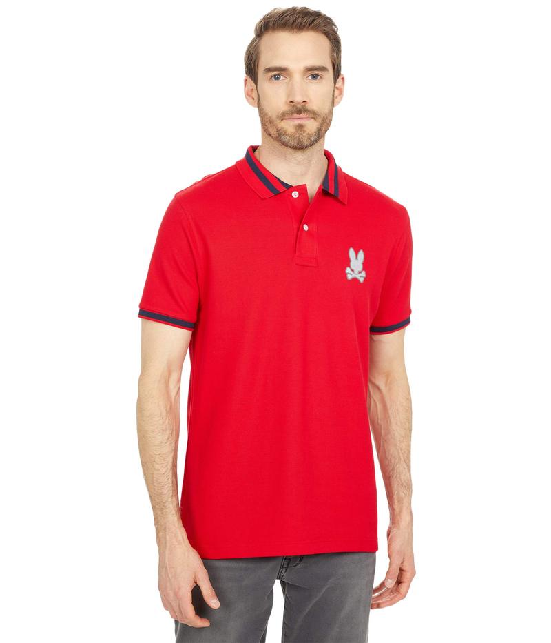 種類豊富な品揃え カジュアルシャツ サイコバニー メンズ シャツ トップス Rushup Polo Brilliant Red Riadco Com