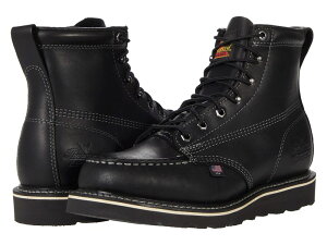 \Obh Y V[Y u[cECu[c Thorogood American Heritage Midnight Series 6" Soft Moc Toe Black ubN