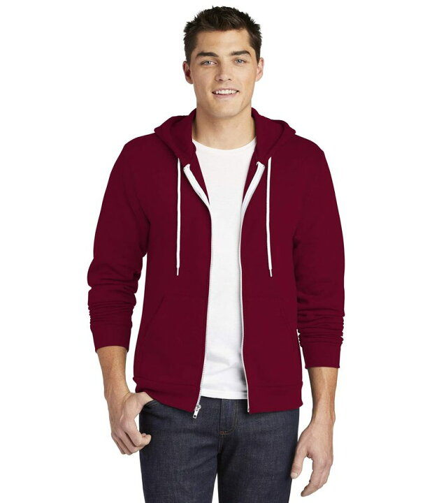楽天市場 アメリカンアパレル メンズ パーカー スウェット アウター Flex Fleece Long Sleeve Zip Hoodie F497w Cranberry Revida 楽天市場店