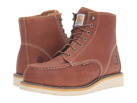 カーハート メンズ ブーツ・レインブーツ シューズ 6-Inch Steel Toe Waterproof Wedge Boot Tan Oil Tanned Leather
