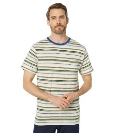 リズム メンズ シャツ トップス Everyday Stripe Short Sleeve T-Shirt Natural