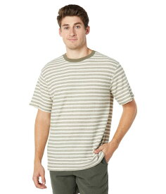 リズム メンズ シャツ トップス Endure Stripe Vintage Short Sleeve T-Shirt Olive