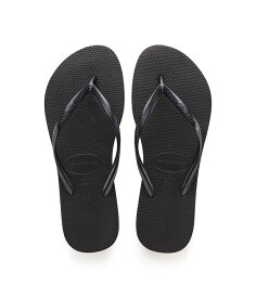 ハワイアナス レディース サンダル シューズ Slim Flip Flops Black