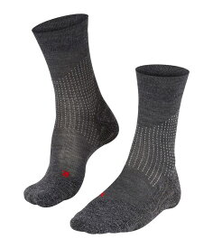 ファルケ メンズ 靴下 アンダーウェア Stabilizing Wool Mid-Calf Running Socks Asphalt Melange