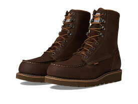 カーハート メンズ ブーツ・レインブーツ シューズ Waterproof 8" Moc Soft Toe Wedge Boot Chocolate Brown