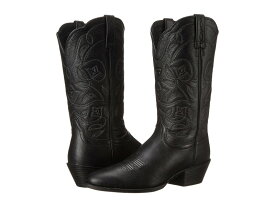 アリアト レディース ブーツ・レインブーツ シューズ Heritage Western R-toe Black Deertan