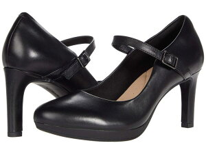 N[NX fB[X V[Y q[ Black Leather Clarks Ambyr Shine