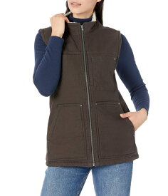 【送料無料】 ダブテイル レディース コート アウター Old School Work Vest Kodiak Brown