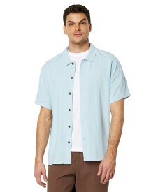 【送料無料】 リズム メンズ シャツ トップス Textured Linen Short Sleeve Shirt Slate