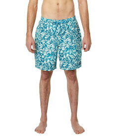 【送料無料】 エルエルビーン メンズ ハーフパンツ・ショーツ 水着 Vacationland Stretch Swim Trunks 2.0 Printed Deep Azure Leav