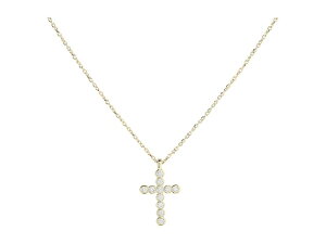 PhXRbg fB[X ANZT[ lbNXE`[J[Ey_ggbv Gold White Crys Kendra Scott Cross Crystal Pendant Necklace