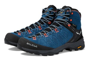 �T���� ���f�B�[�X �V���[�Y �X�j�[�J�[ SALEWA Alp Trainer 2 Mid Java blue/Fluo �u���[