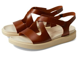 【送料無料】 エコー レディース サンダル シューズ Flowt Cross Strap Sandal Cognac