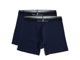 【送料無料】 サイコバニー メンズ ボクサーパンツ アンダーウェア Solid 2-Pack Boxer Brief Navy