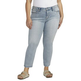 【送料無料】 シルバー ジーンズ レディース デニムパンツ ジーンズ ボトムス Plus Size Most Wanted Mid-Rise Ankle Jeans W63424ECF139 Indigo