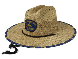 【送料無料】 クイックシルバー メンズ 帽子 アクセサリー Kick Back Straw Lifeguard Sun Hat Navy Blazer