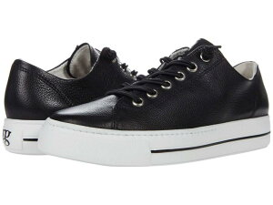�|�[���E�O���[�� ���f�B�[�X �V���[�Y �X�j�[�J�[ Paul Green Hadley Sneaker Black MC Leathe �u���b�N