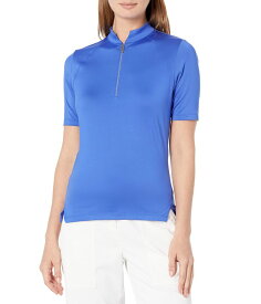 【送料無料】 タイルアクティブウエア レディース シャツ トップス Mitch Short Sleeve Golf Top Mystic Blue