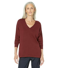 【送料無料】 リゼッタ レディース ニット・セーター アウター Casey Cotton V-Neck Sweater Merlot