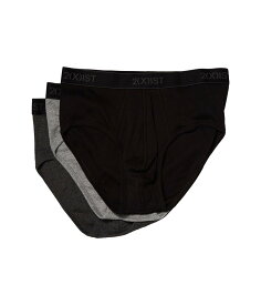 【送料無料】 ツーイグジスト メンズ ブリーフパンツ アンダーウェア 3-Pack ESSENTIAL Contour Pouch Brief Black/Grey Heat