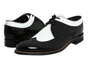 �X�e�C�V�[�A�_���X �����Y �V���[�Y �I�b�N�X�t�H�[�h �E�B���O�`�b�v Stacy Adams Dayton - Wingtip Black w/ White �z���C�g