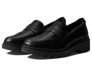 N[NX fB[X V[Y Xb|E[t@[ Black Leather Clarks Calla Ease