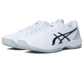 【送料無料】 アシックス メンズ スニーカー シューズ Solution Swift FF Tennis Shoe White/Black