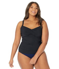 【送料無料】 エルエルビーン レディース トップのみ 水着 Slimming Swimwear Tankini Top Black