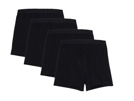 【送料無料】 パクト メンズ ボクサーパンツ アンダーウェア Knit Boxers 4-Pack Black